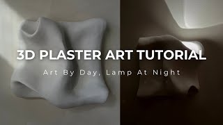 Plaster Wall Art Tutorial | DIY Plaster Art on Canvas | 3D Art Tutorial