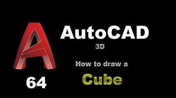 AutoCAD - How to Draw a Cube - 064