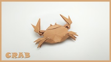 ORIGAMI CRAB [ TUTURIAL STEP BY STEP ] | Cách gấp con cua bằng giấy dễ dàng | Tuan Bo TubeHD