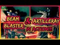Hemans beam blaster  artilleray in action vintage masters of the universe toys