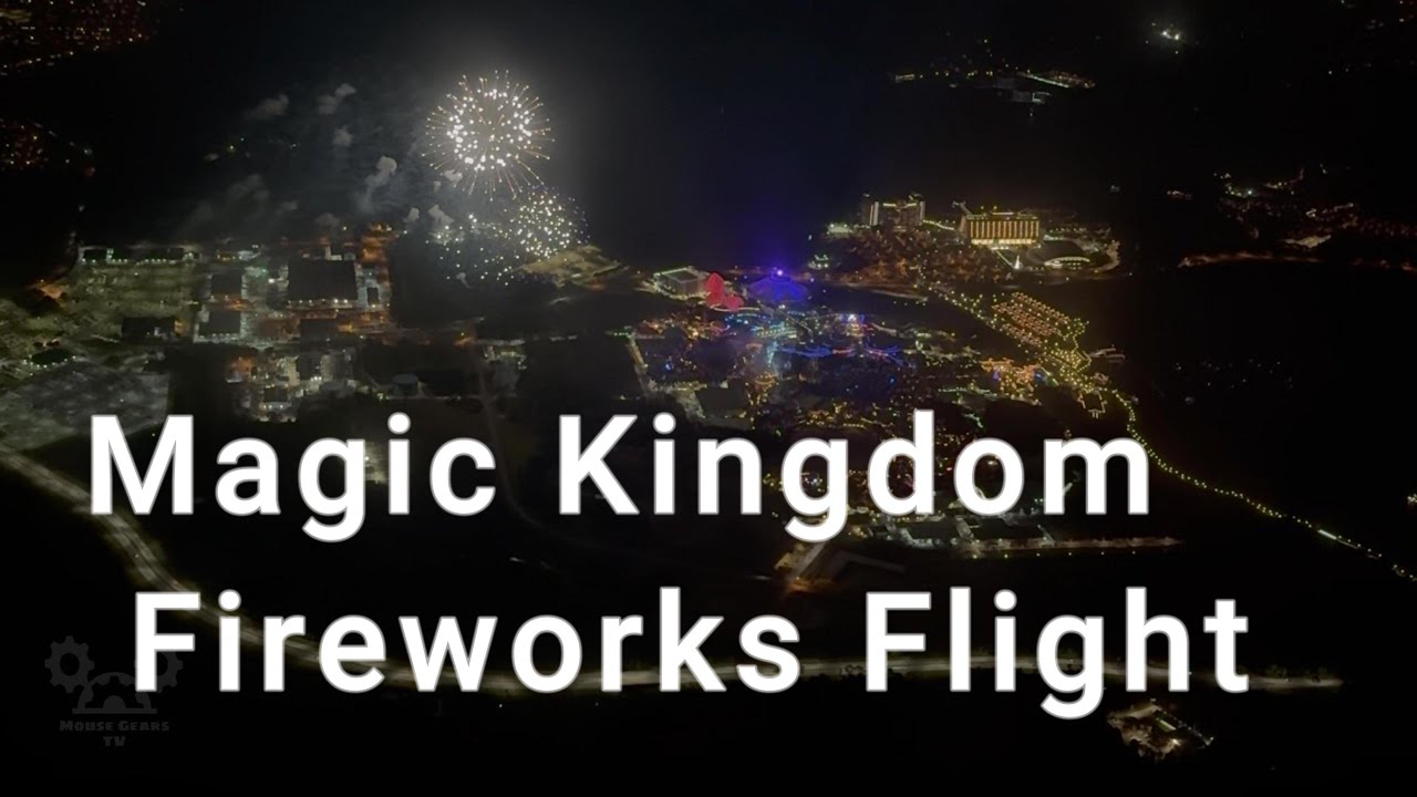 Aerial View of Magic Kingdom Fireworks with Soundtrack | Mickey's Very Merry Christmas Party 2025