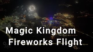 Flying Over Magic Kingdom Fireworks with Soundtrack | Mickeys Very Merry Christmas Party
