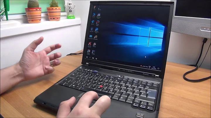 Working on a Lenovo ThinkPad T60 laptop - repair, upgrade and Windows 10
