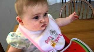 Juliet's first cereal