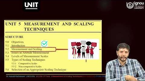 IGNOU Live Session on "Measurement and Scaling Techniques" for MCO-03, M.Com Students