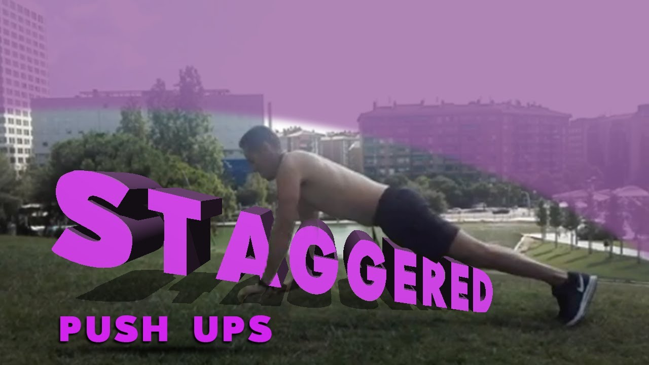 Staggers push ups *flexiones cruzadas hombros fuertes espalda bifida