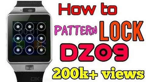 #How to put password in DZ09 smart watch#