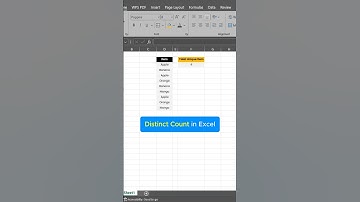 Distinct Count in Excel. #ExcelTips #DataAnalysis #Shorts