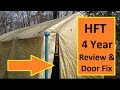 Harbor Freight Portable Garage 4 Year Review Zipper Door Fix w/ Grommets Harbor Freight Portable Garage 4 Year Review Zipper Door Fix w/ Grommets