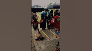 Phong tục đá guốc sau trong đám cưới truyền thống dân tộc Nùng #hatnung #shorts #đámcưới #phongtuc