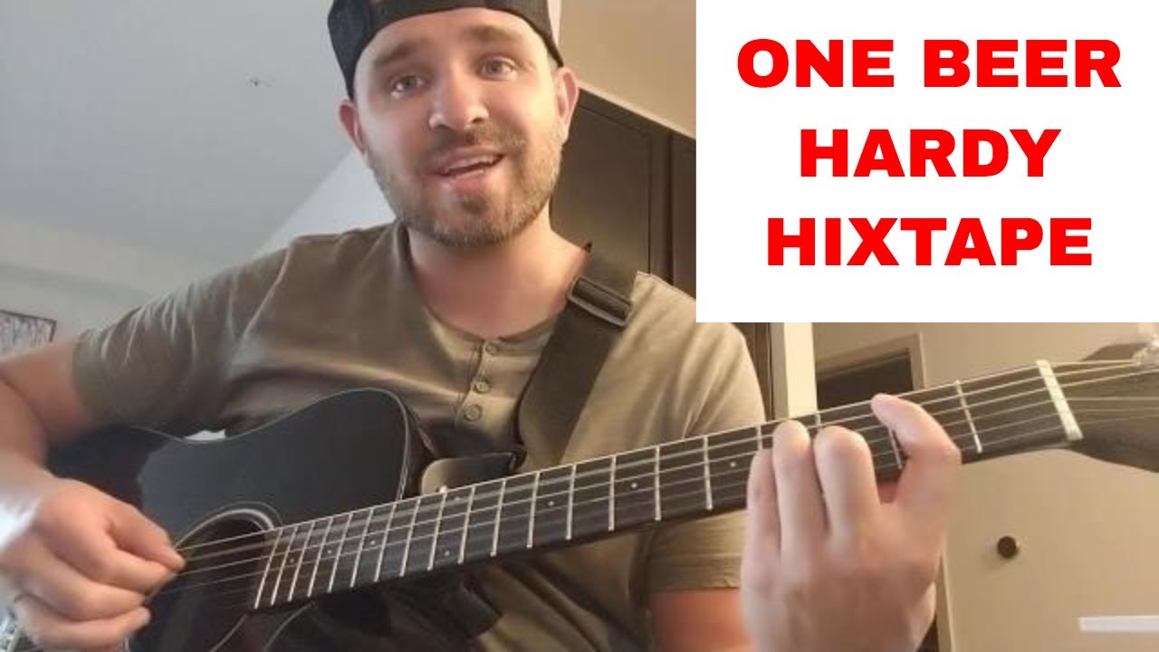 How to play One Beer on guitar by Hardy Hixtape Lesson Tutorial YouTube