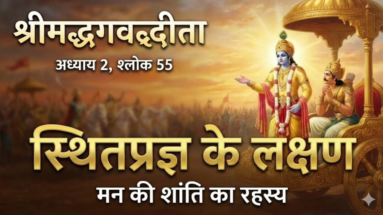 मन को शांत और स्थिर कैसे करें? | Bhagavad Gita Chapter 2 Shloka 55 | Sthitaprajna Meaning