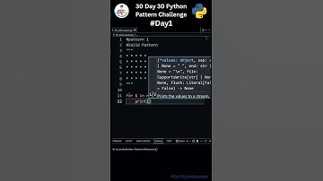 Day 1: Easy Soild Square Pattern in Python | 30 Days of Code | #techbywebcoder
