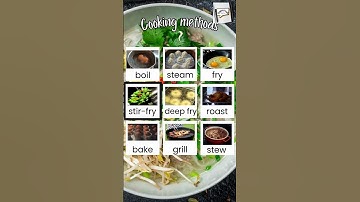 COOKING methods #learnenglish #learnvocabulary