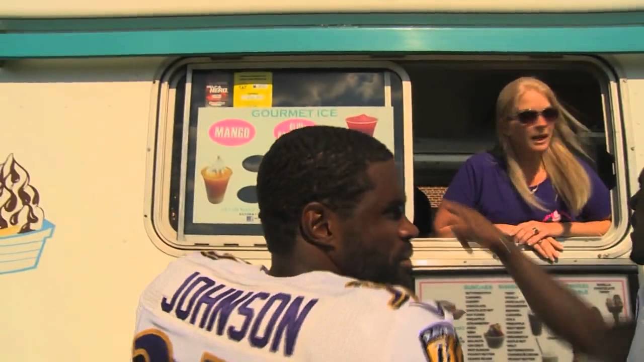 Baltimore Ravens Giddy Over Surprise Ice Cream Truck Visit