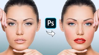 How to add realistic makeup in photoshop [Comment ajouter un maquillage réaliste] TUTORIAL