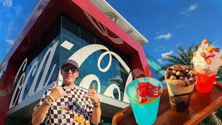 CocaCola Store Orlando | At Disney Springs, Showing you The Rooftop Beverage Bar & Merchandise