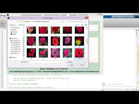 Content Based Image Retrieval using Image Processing Matlab Project