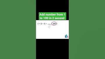 Add number 1 to 100 in 2 second #short #shorts #maths#trendingshorts
