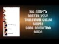 iOS Swift3 Rotate your TableView Cells! Simple Core Animation Guide