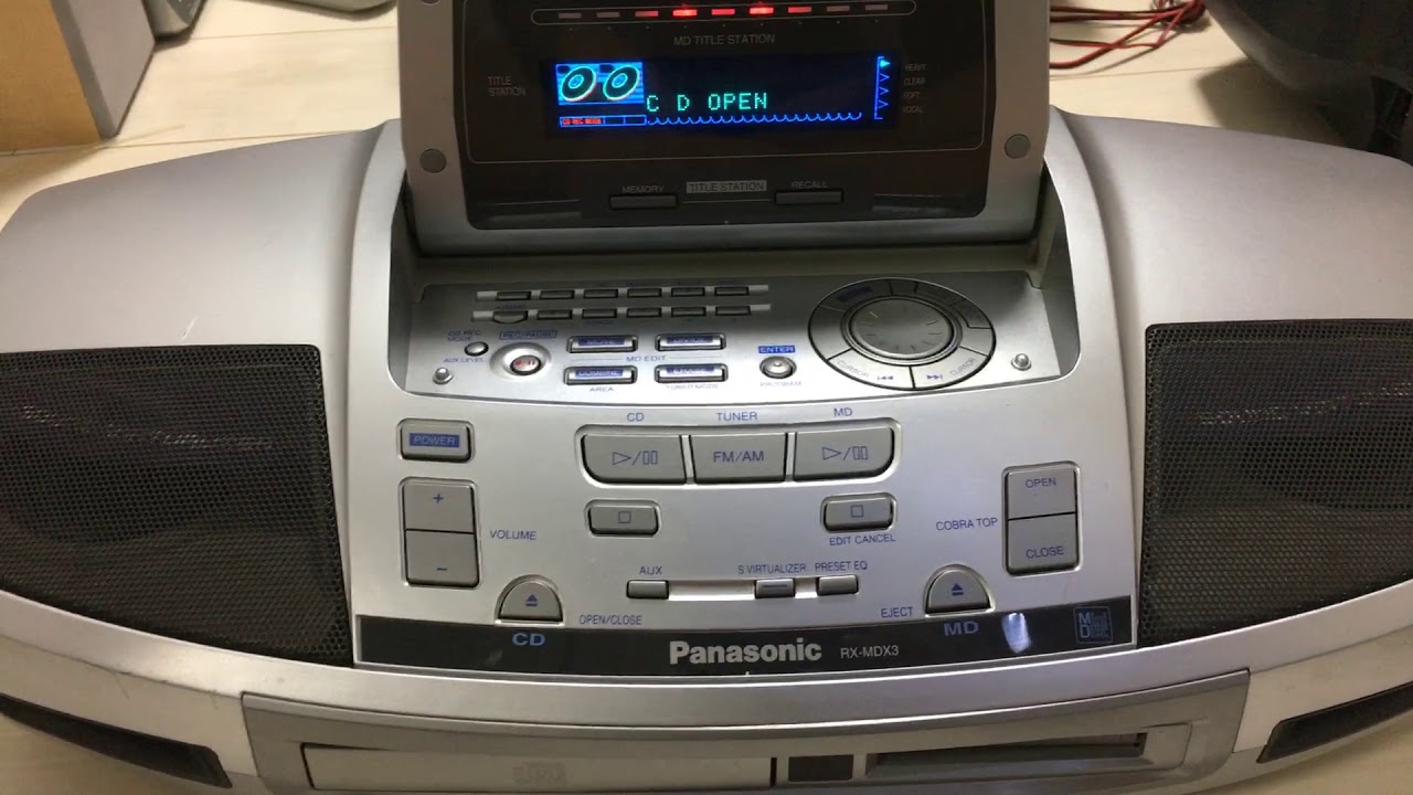Panasonic RX-MDX3 MDコブラトップ 1998年製