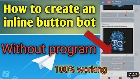 HOW TO CREATE TELEGRAM INLINE BUTTON BOT WITHOUT PROGRAM | TELEGRAM BOT TUTORIAL | Shakthi Amalsha