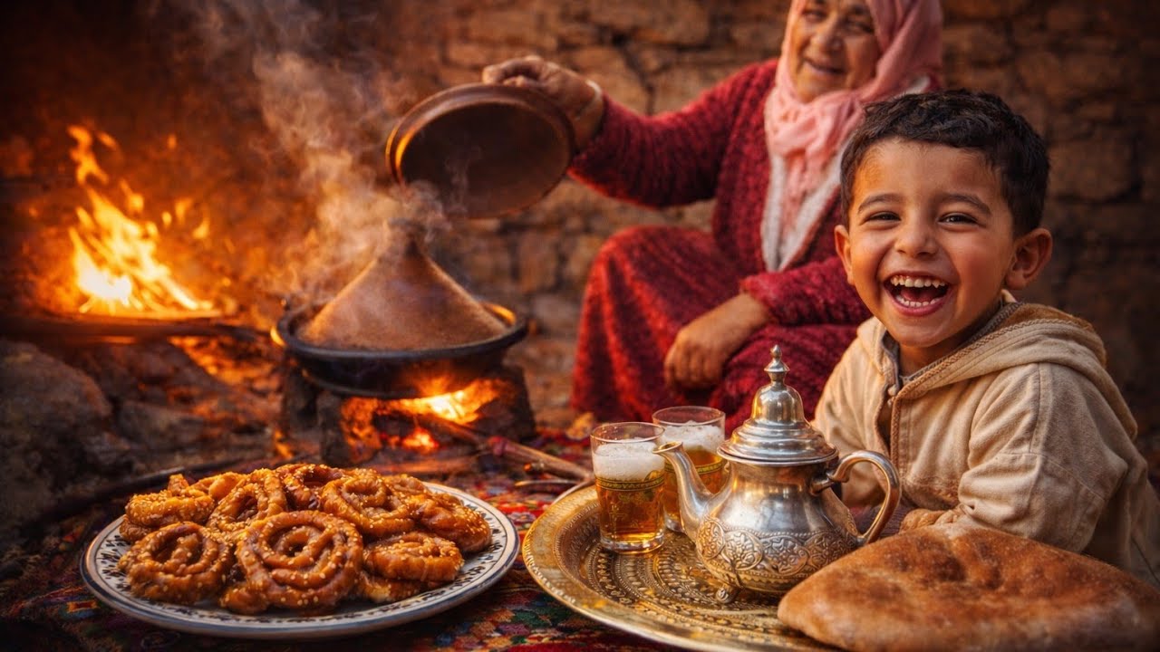رجعنا لأيام زمان 😍 طاجين الجلبانة على الحطب بطعم لا يُنسى!🔥