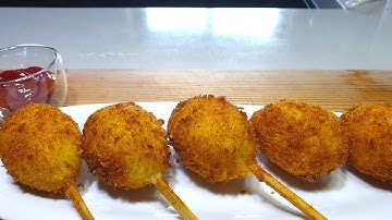 감자핫도그만들기 감자만 있으면 아이 영양 간식 간단히 만들수 있어요 감자미니핫도그레시피,감자튀김,아이영양간식레시피,