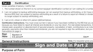 How to Fill In a W 9 Form
