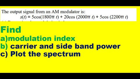 Communication system problem No.9| Problem on AM modulated signal