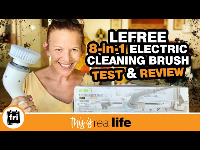 Lefree Electric Spin Scrubber, Cordless Cleaning Brush with 8