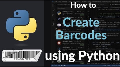Barcodes maken met Python | Barcode-afbeeldingen genereren voor product- en voorraadautomatisering