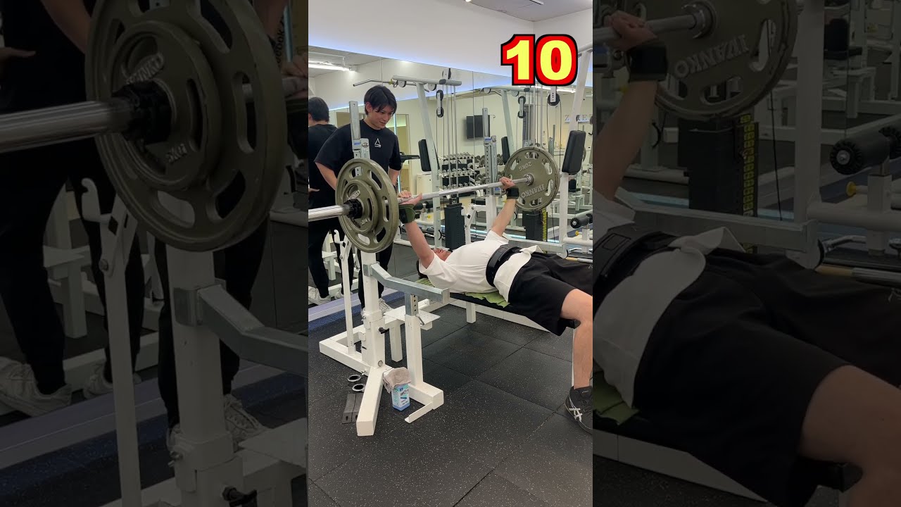 ベンチプレス70kg×20回チャレンジ！ - YouTube