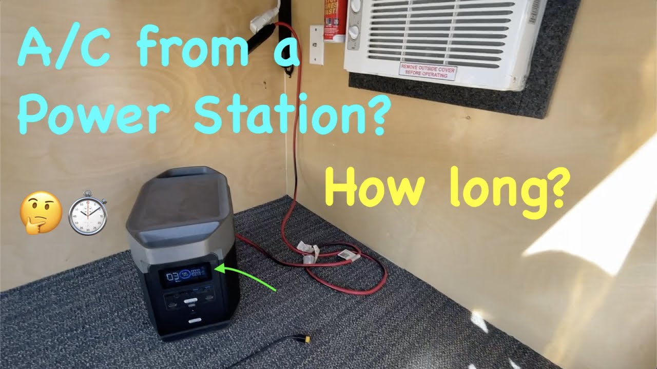 How Long Can A Portable Ac Run How long can an AC run off a Power Station? | EcoFlow Delta - YouTube