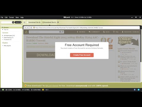 You must create a Free Account to access KickassTorrents (FIXED) 2016