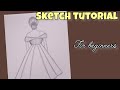 Simple girl sketch idea // pencil drawing sketch // tutorial