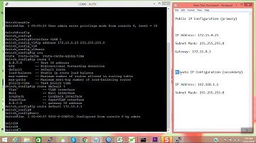 IP configuration  for BDCOM Switch / OLT