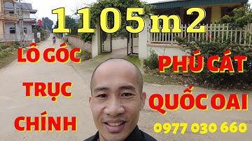 Bán 1105m2 lô góc Phú Cát Quốc Oai – Bán đất Hòa Lạc – 0977030660