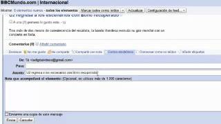 Usando RSS en Google Reader Parte 1/2