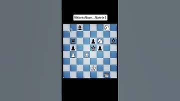 White to Move...Mate in 2 🧠⬇️ #chesspuzzle