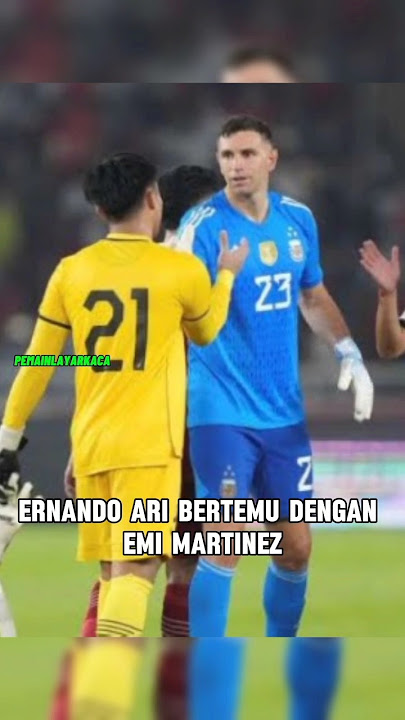 Ernando Ari after meeting Emi Martinez👀