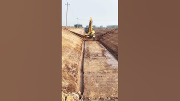 Irrigation canal excavation survey process- Good tools and machinery make work easy
