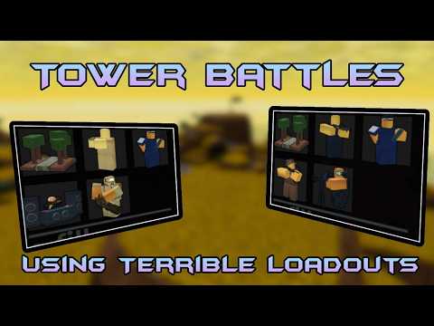 Using The WORST 1v1 Loadouts | Roblox Tower Battles