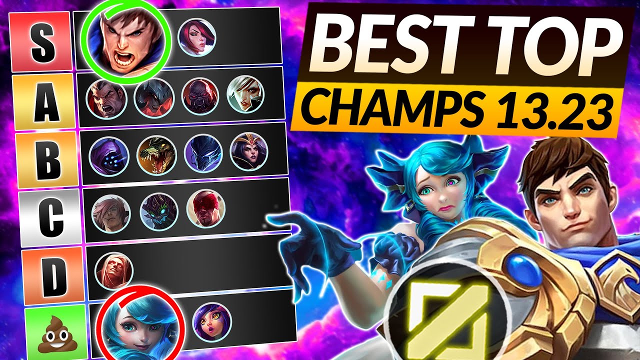 5 best toplane champions in League of Legends Season 13