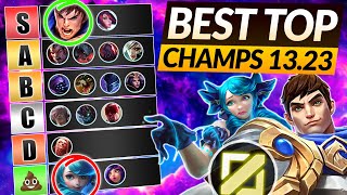 NEW TOP LANE Champions TIER LIST for 13.23 - LoL Meta Guide