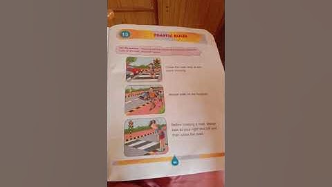 e DAV school class 2nd EVS book chapter number 13 traffic rules explanation