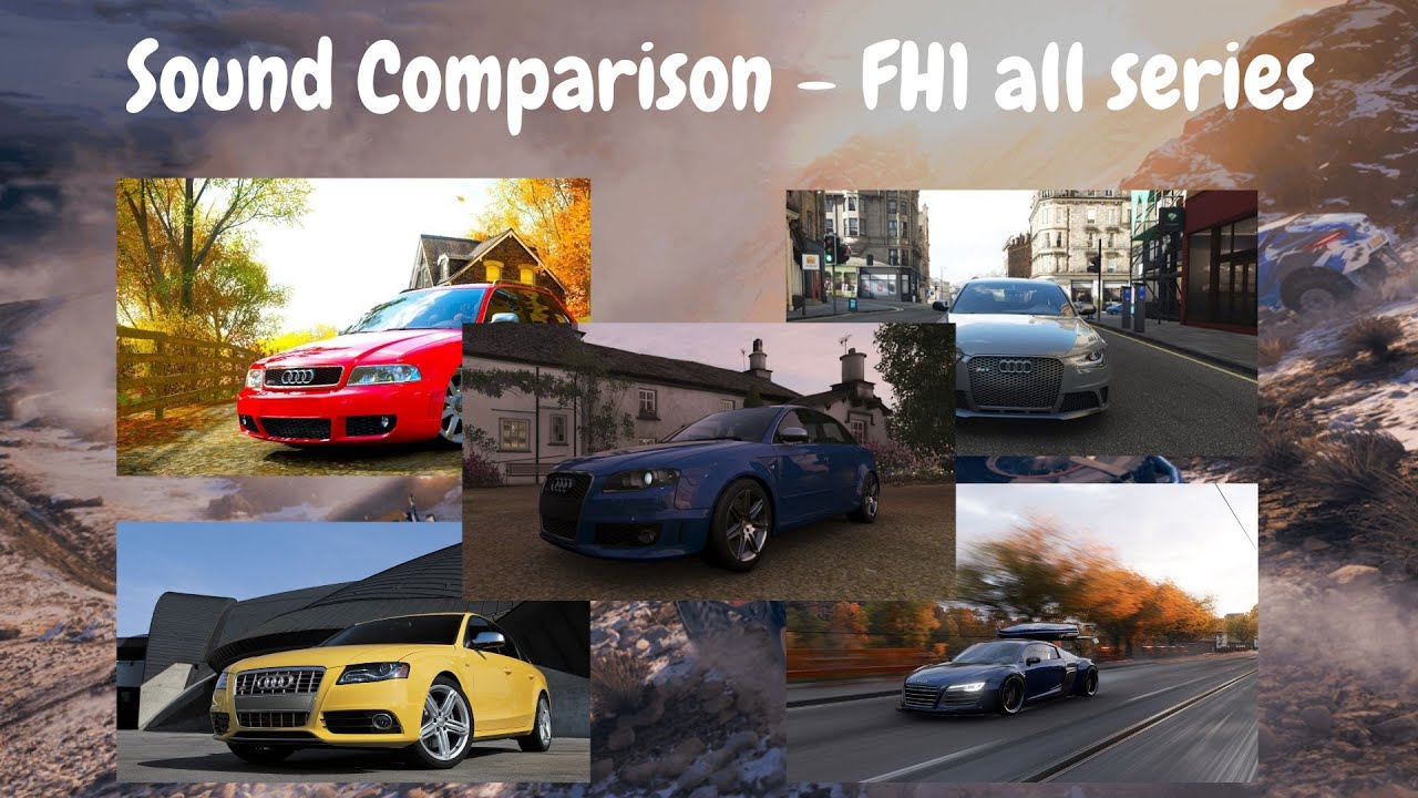 Forza Horizon | Sound Comparison - FH1 all series - YouTube