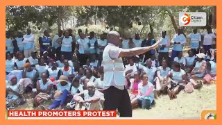 Health Promoters In Embu Protest Delayed Stipends