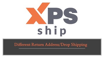 Different Return Address/Drop Shipping
