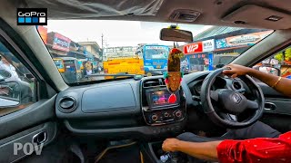 The Beautiful City Drive | Renault KWID | POV | GoPro| 4K| Small City